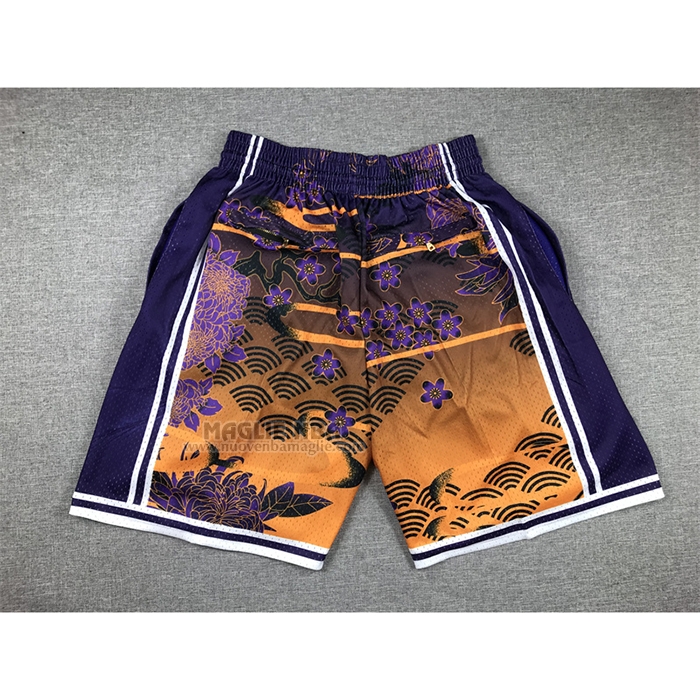 Pantaloncini
 Los Angeles Lakers Mitchell & Ness Just Don Lunar New Year Giallo
